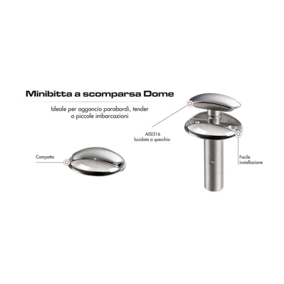 Dome Miniaturklampe versenkbar