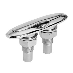 Retract pushup cleat mirrorpolished AISI 316