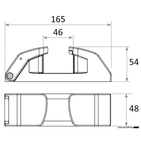 Crab fairlead wcam cleat line to