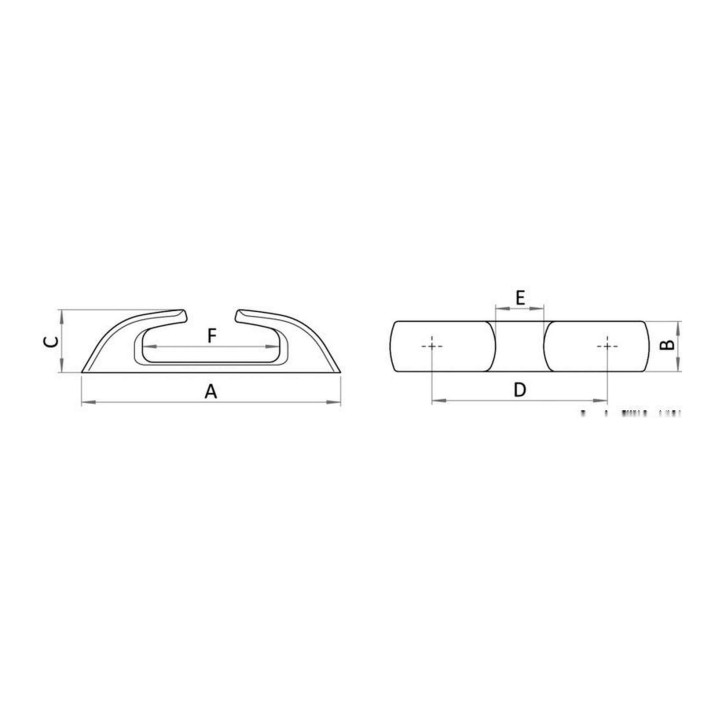 Capri SS straight fairlead
