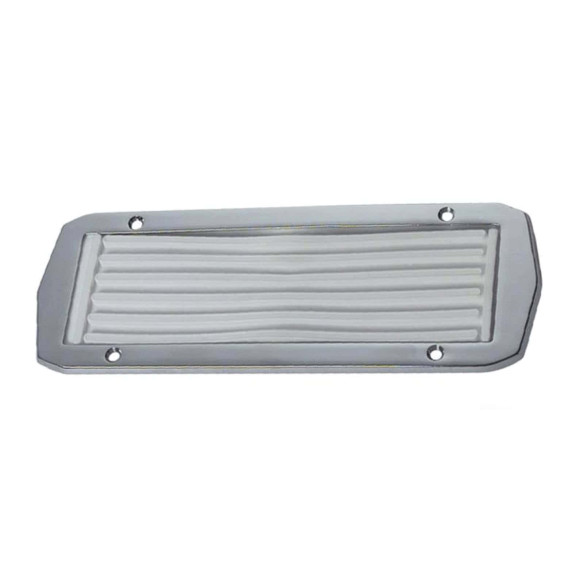 Footrest board chromed brass  rubber 230x80