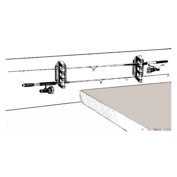 Fishing rod bracket rods