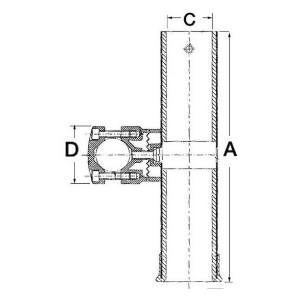 Porta canna tubo