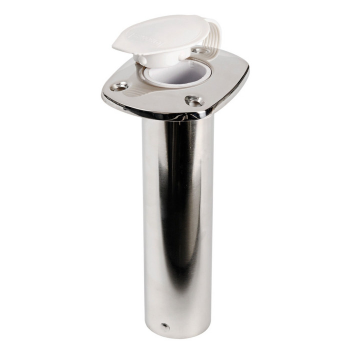 SS vertical flushmounting rod holder