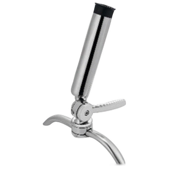 Portacanne orientabile in acciaio inox 316
