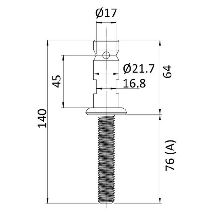 Stanchion base AISI 316