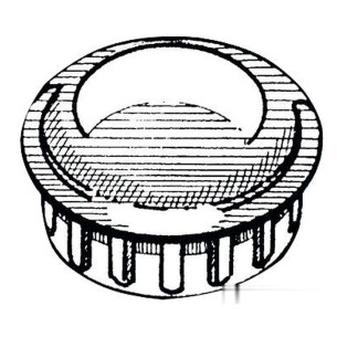 Cappuccio terminale ABS cromato