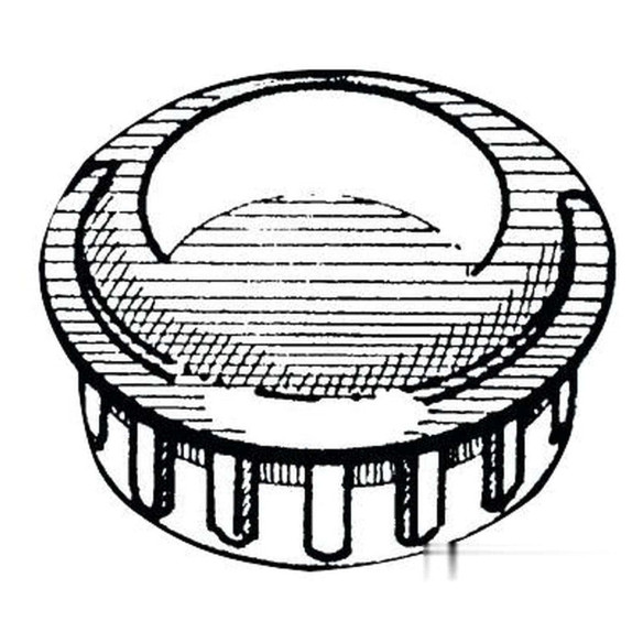 Pipe cap chromed ABS