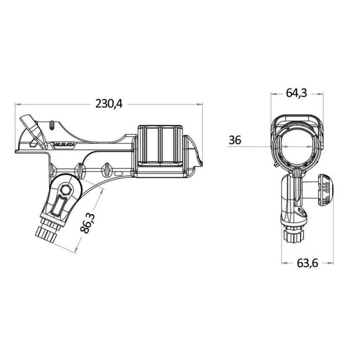RAILBLAZA Starport II rod holder