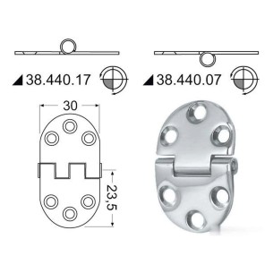 Cerniera inox 47x30