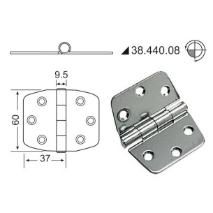 Cerniera inox 74x60