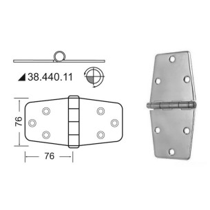Cerniera inox 152x76