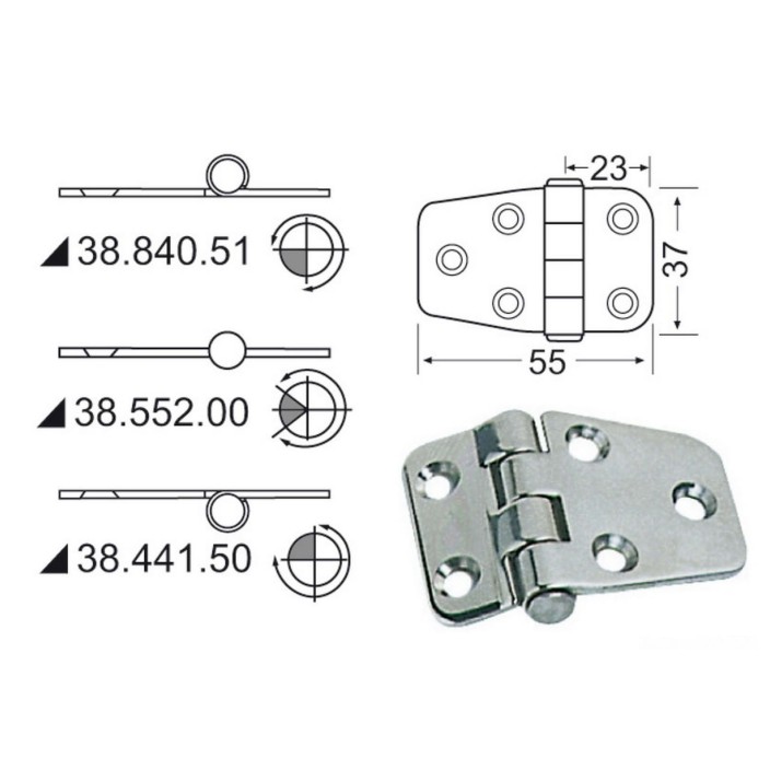 Hinge pin 55x37
