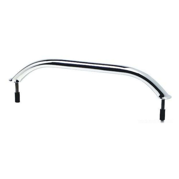 Oval pipe handrail AISI 316 external screws