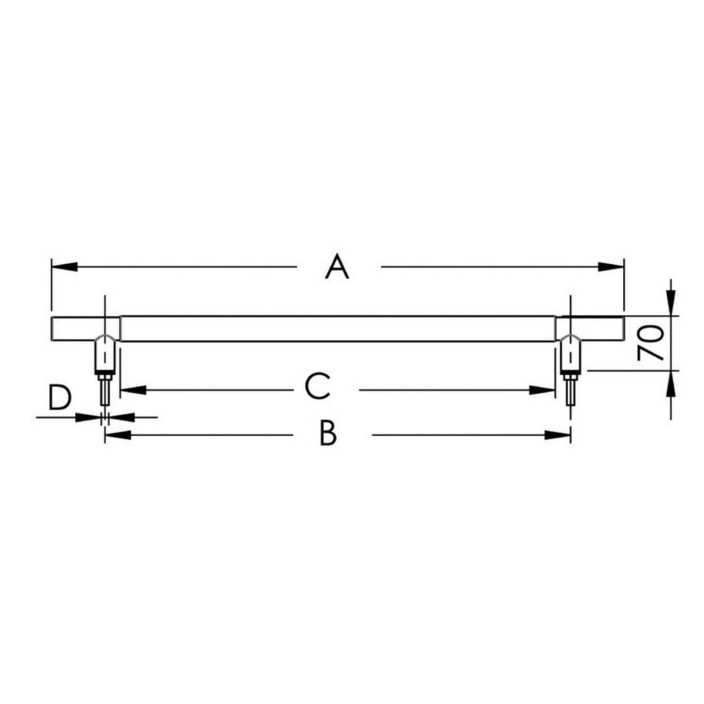 Deluxe handrail AISI 316