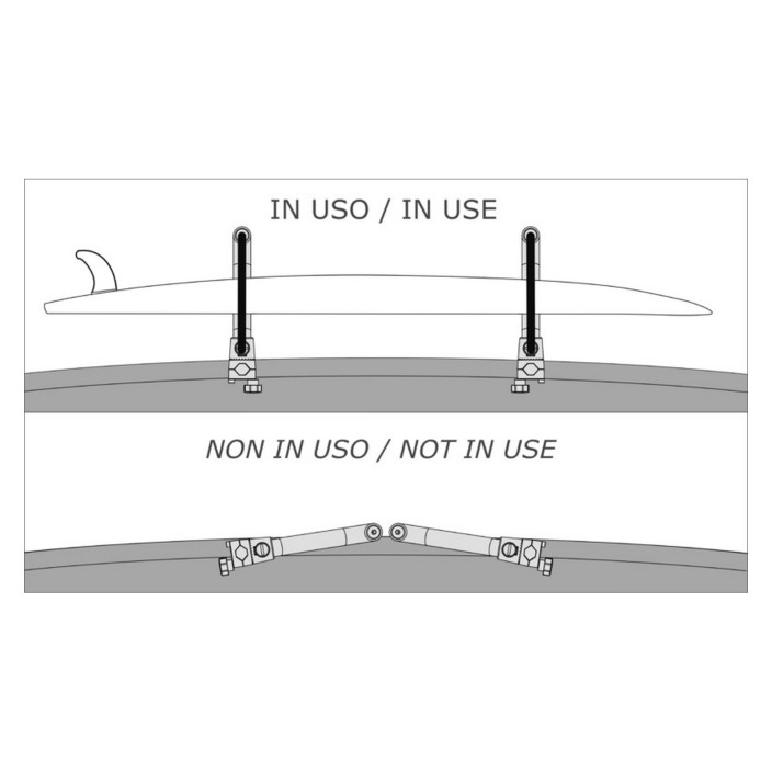 SUP board or gangplank holder kit SS