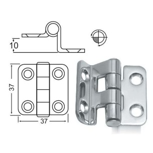 Overhang hinge 37x37