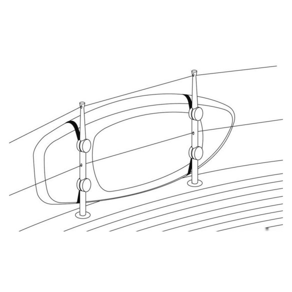 Strap kit SUP board or gangplank