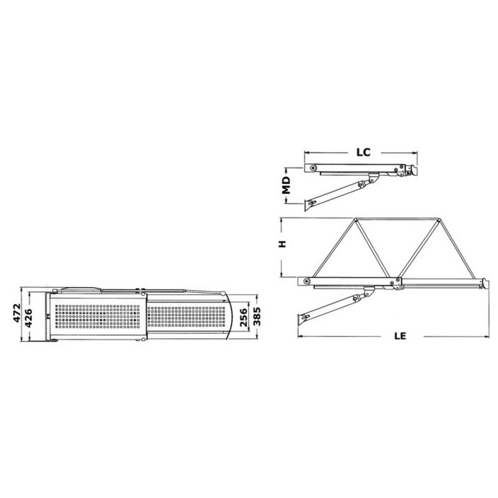 Bridge hydraulic gangway