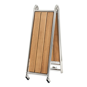 Foldable gangway AISI 316iroko