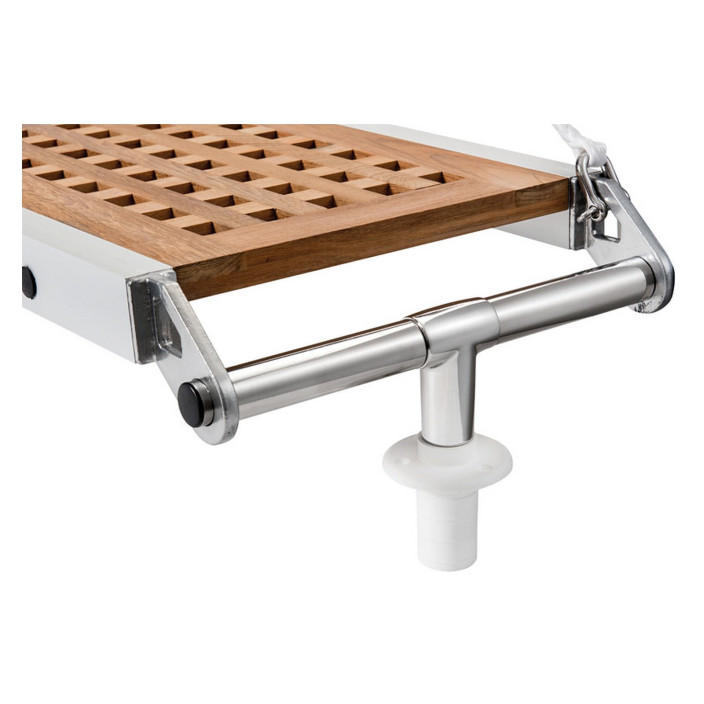 Fixed gangway teak grating