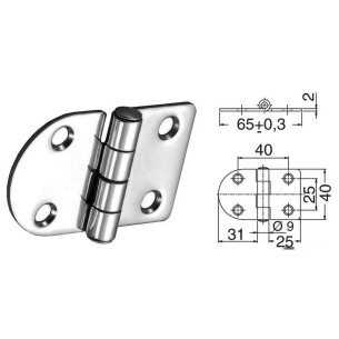 Hinge standard pin 65x40