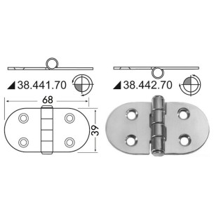 Hinge pin 68x39
