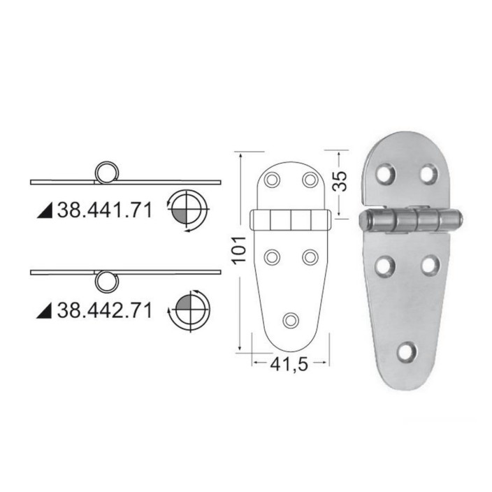 Cerniera inox