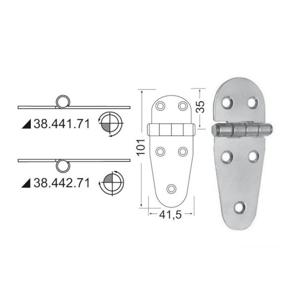Cerniera inox