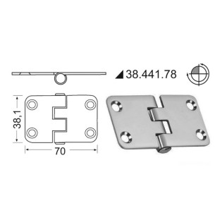 Hinge reversed pin