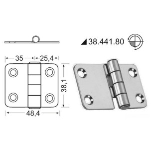Hinge standard pin 4x38