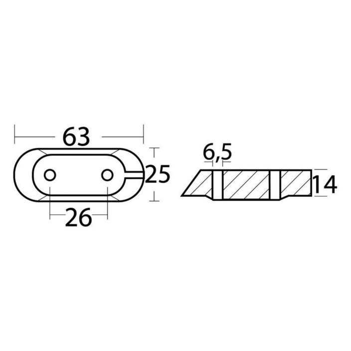 Anodo cavalletto 4/70 HP 4 tempi