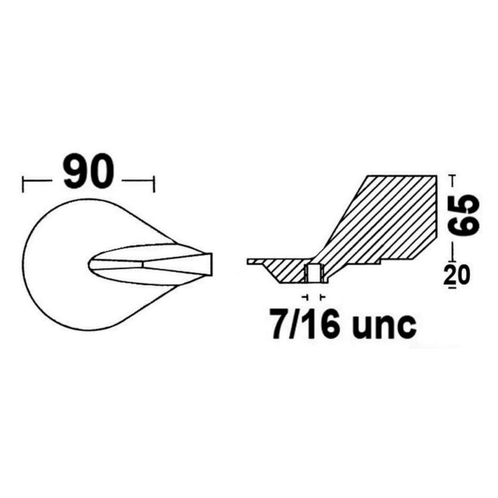 Fin anode outboard engines