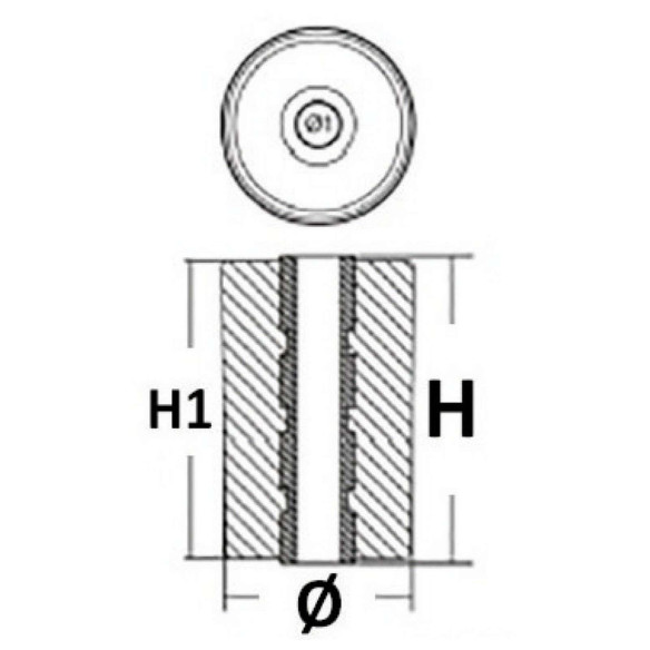 Anode Volvo DPHDPR exhaust pipe