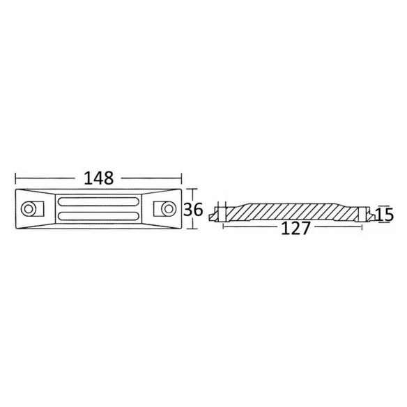Plate anode