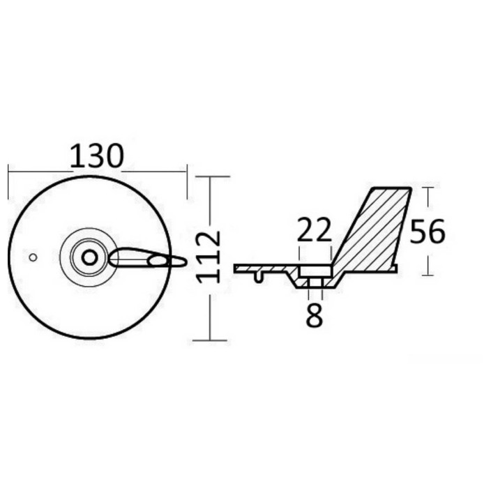 Fin anode Honda
