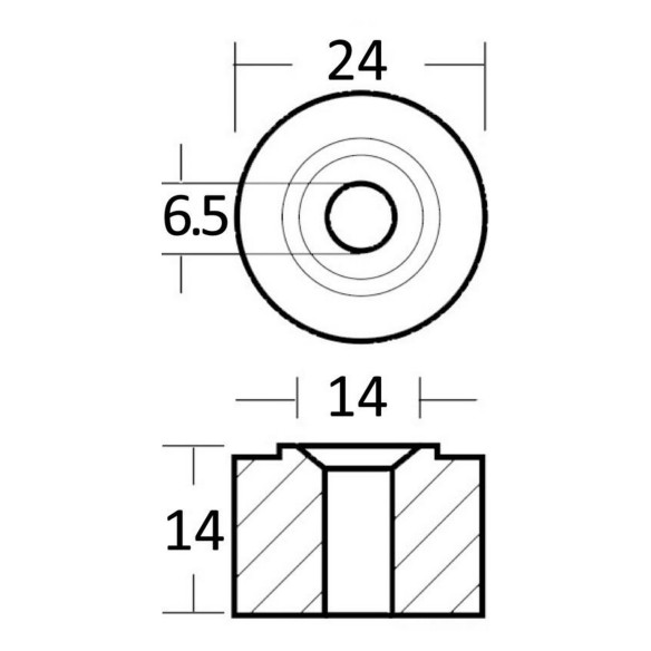 Anodo collettore