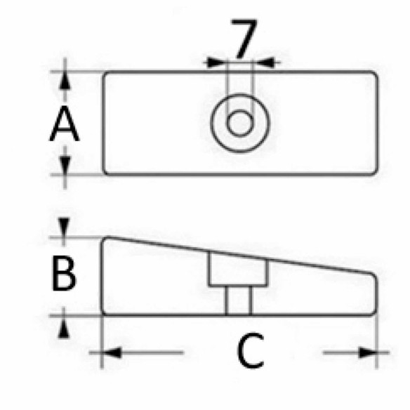 Plate anode