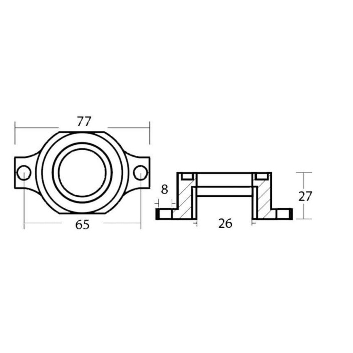 Zinc anode outboard engine OMC