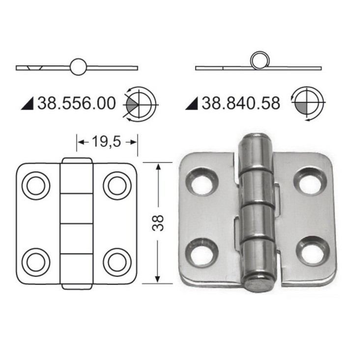 Cerniera inox