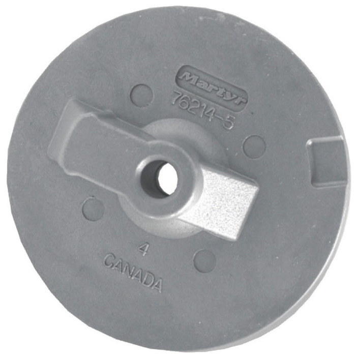 Flat fin zinc anode for AlphaBravo 35300 HP