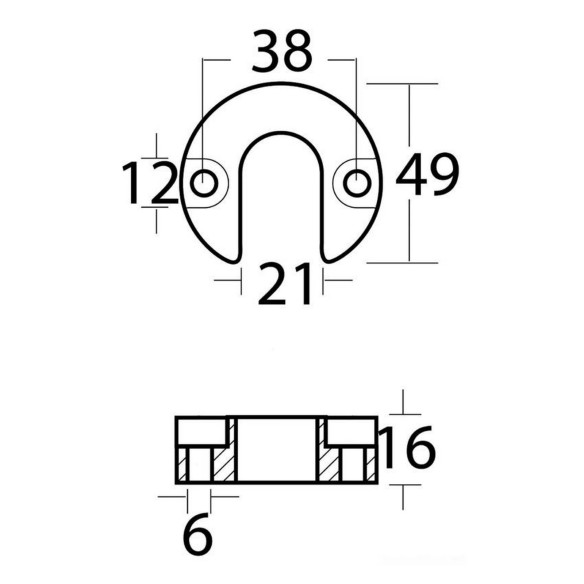 Anodo piede MercruiserAlpha