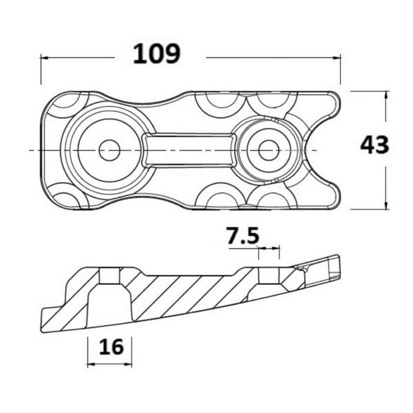 Anodo Trim Mercury Pro