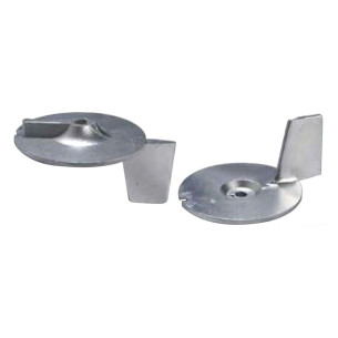 Fin anode outboard engines