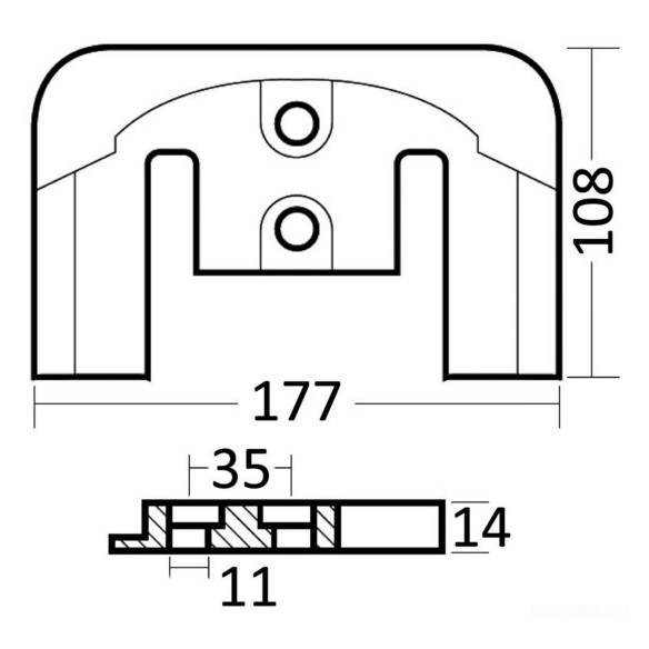 Plate anode Bravo