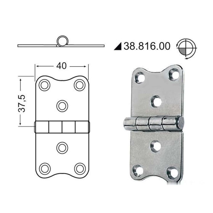 Cerniera inox