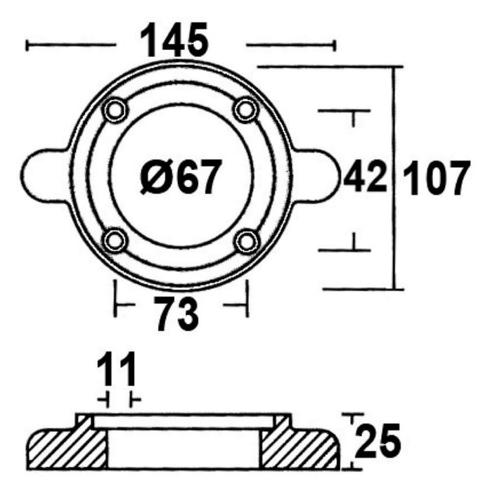 Collar anode Sail Drive
