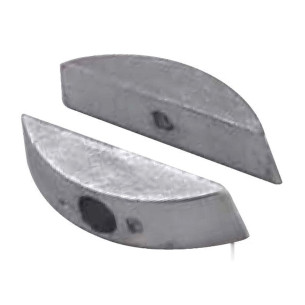 Pair of anodes foldable propellers