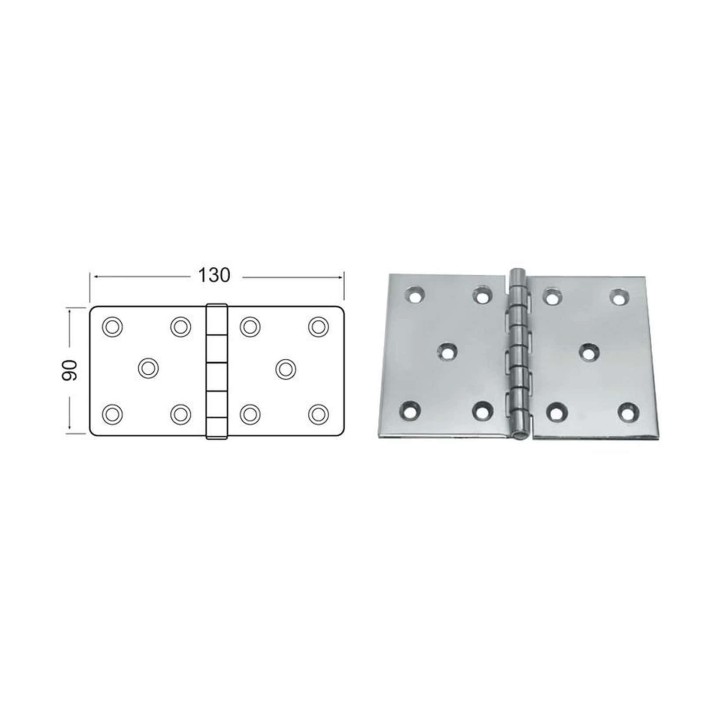 SS hinge 130x90