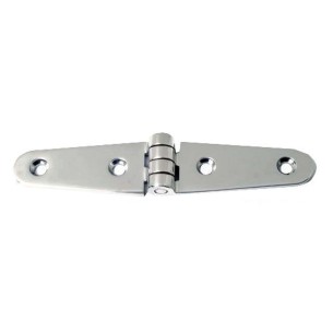 Hinge long wing polished SS 152x29